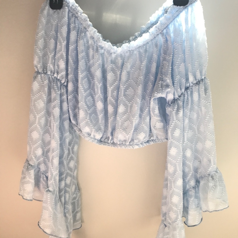 cutest off the shoulder top!